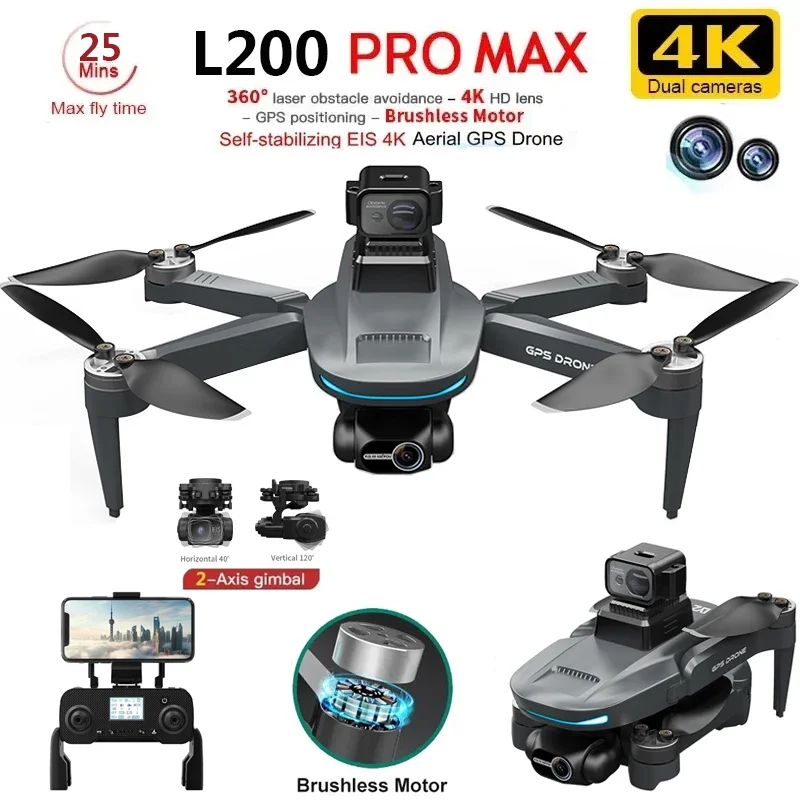 L200 PRO MAX Drone 4K 2-Axis P - đánh giá và giá Drone Mapping