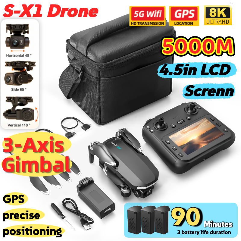 S-X1 MAX GPS Drone with 3-Axis - đánh giá và giá Drone Photogrammetry