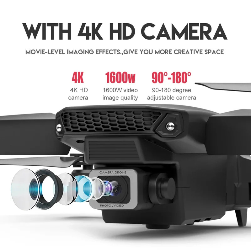 E88 ProIntelligent Folding Dro - đánh giá và giá Drone Aerial Photography