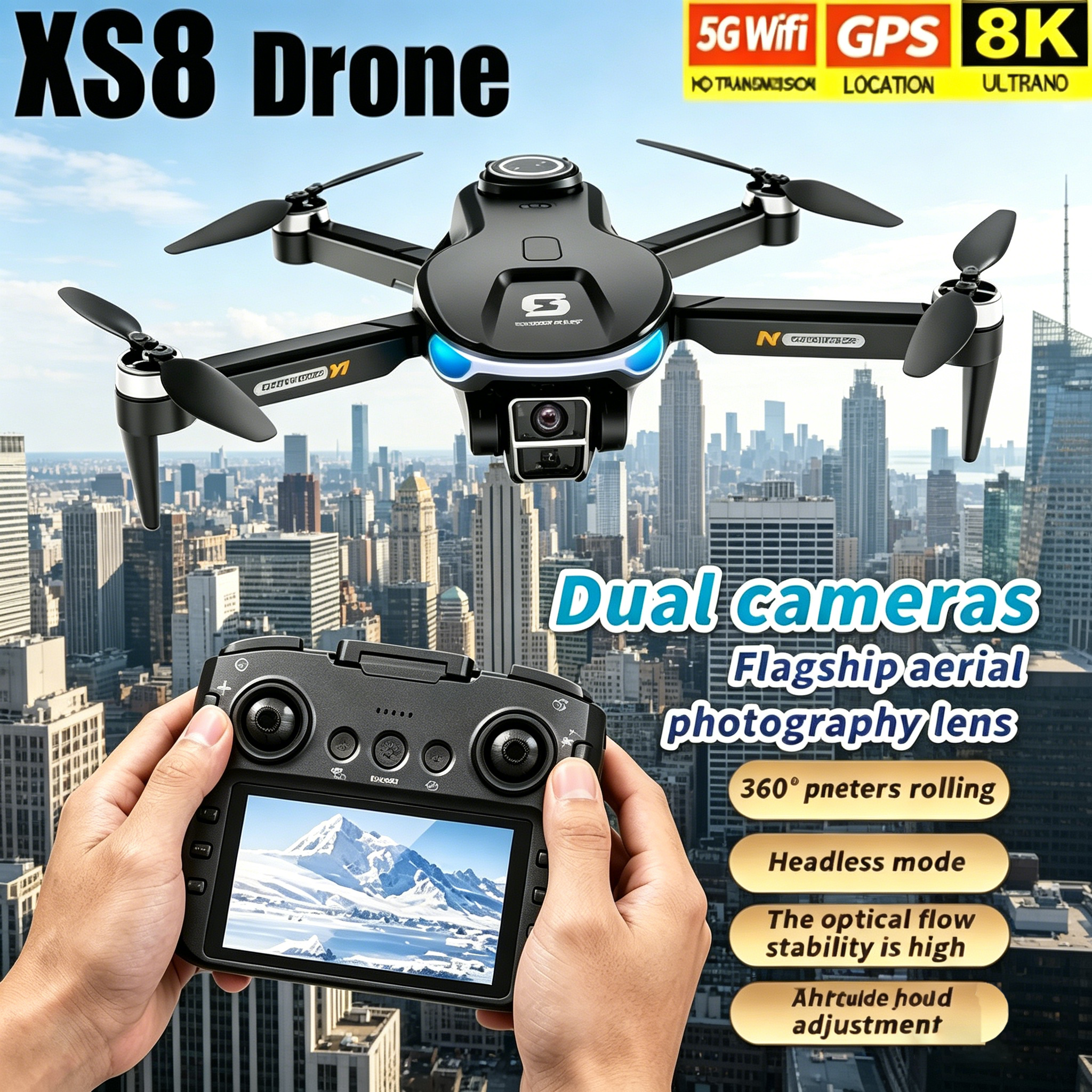 HD 8K Professional GPS Drone w - đánh giá và giá Drone Multispectral
