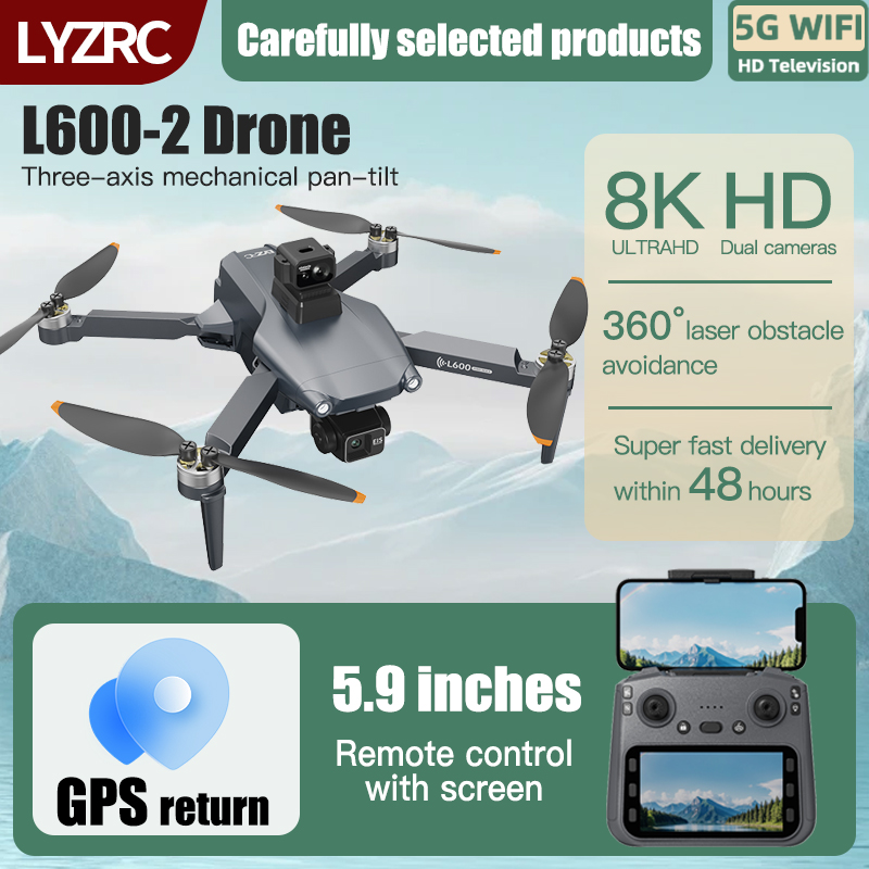 LYZRC L600-2 MAX GPS Drone 3-A - đánh giá và giá Drone Multispectral