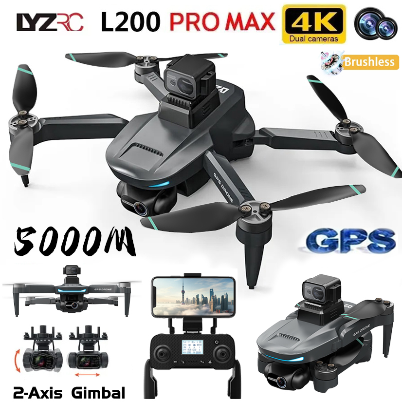 L200 Pro MAX GPS Drone 4K Prof - đánh giá và giá Drone Photogrammetry