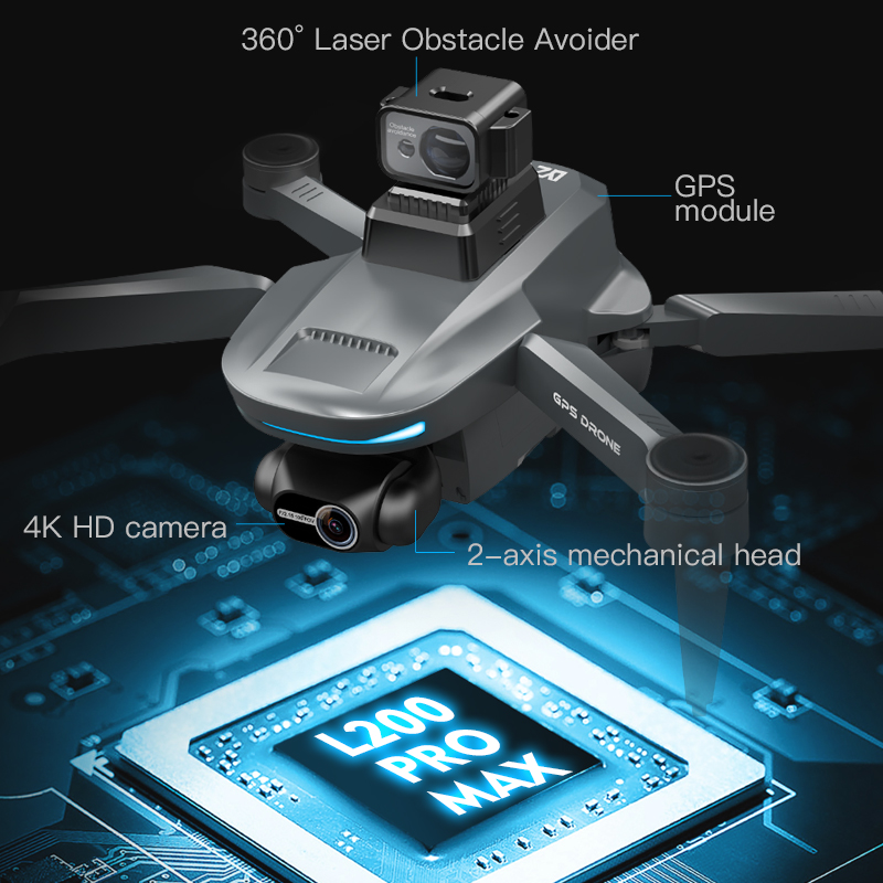 L200 Pro MAX GPS Drone 4K Prof - đánh giá và giá Drone Photogrammetry