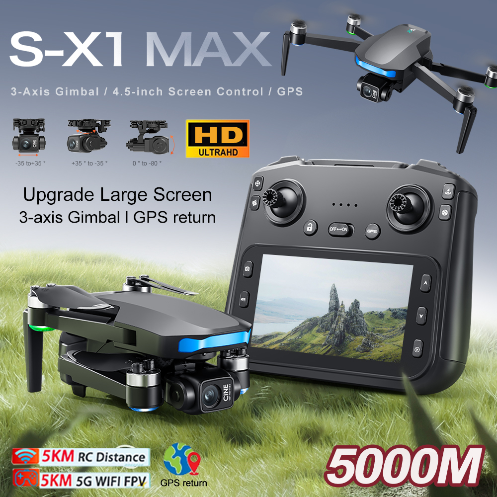 New S-X1 MAX Drone GPS 8K Prof - đánh giá và giá Drone Photogrammetry