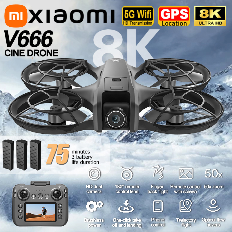 Xiaomi V666 Drone 8K Aerial HD - đánh giá và giá Drone Mapping