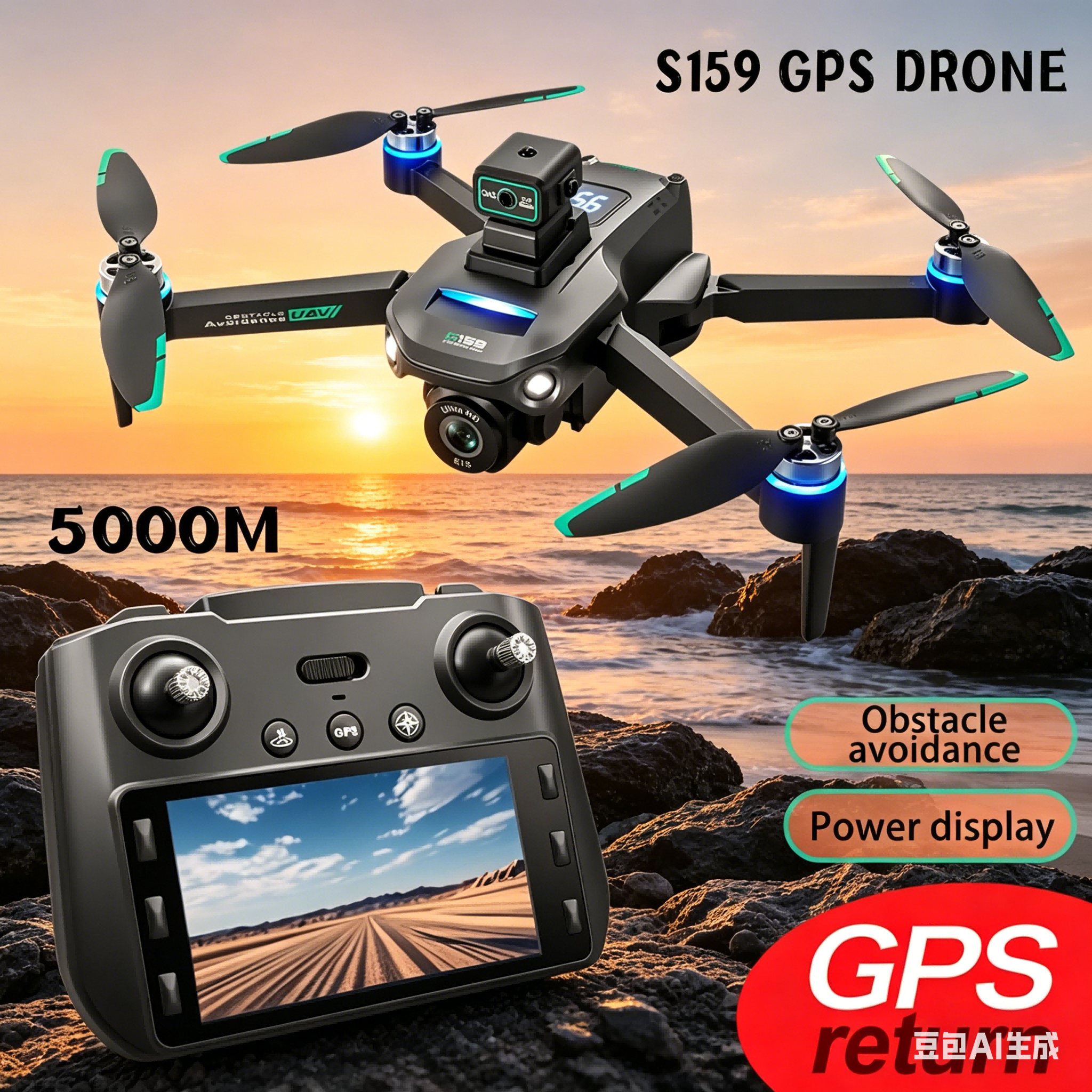 S159 GPS Drone 4K Profesional  - đánh giá và giá Drone Mapping