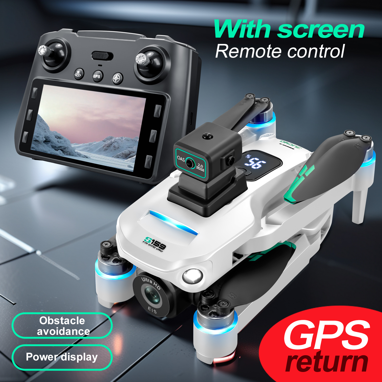 S159 GPS Drone 4K Profesional  - đánh giá và giá Drone Mapping