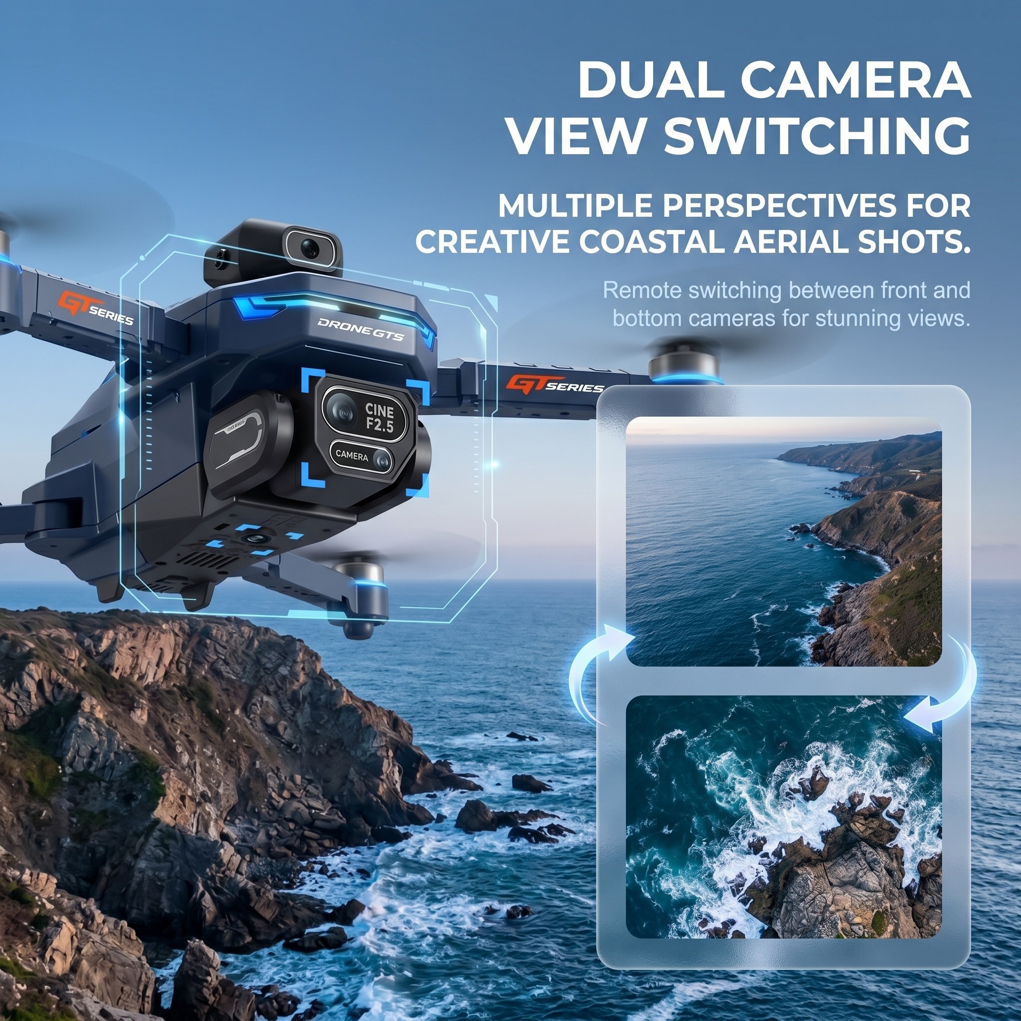 New Drone GT8 8K Professional  - đánh giá và giá Drone Photogrammetry